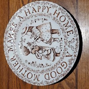 1973 A Good Mother Makes A Happy Home Decorative Plate